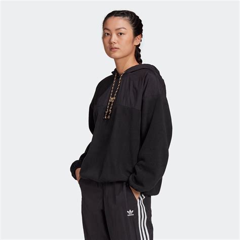 adidas originals ryv hoodie in zwart|adidas R.Y.V. Loose Fit Hoodie .